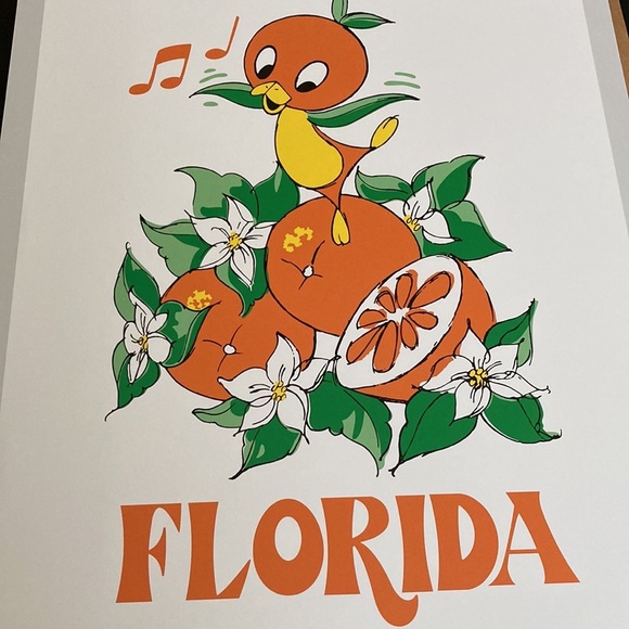 Disney Florida Orange Bird Poster - Picture 2 of 5